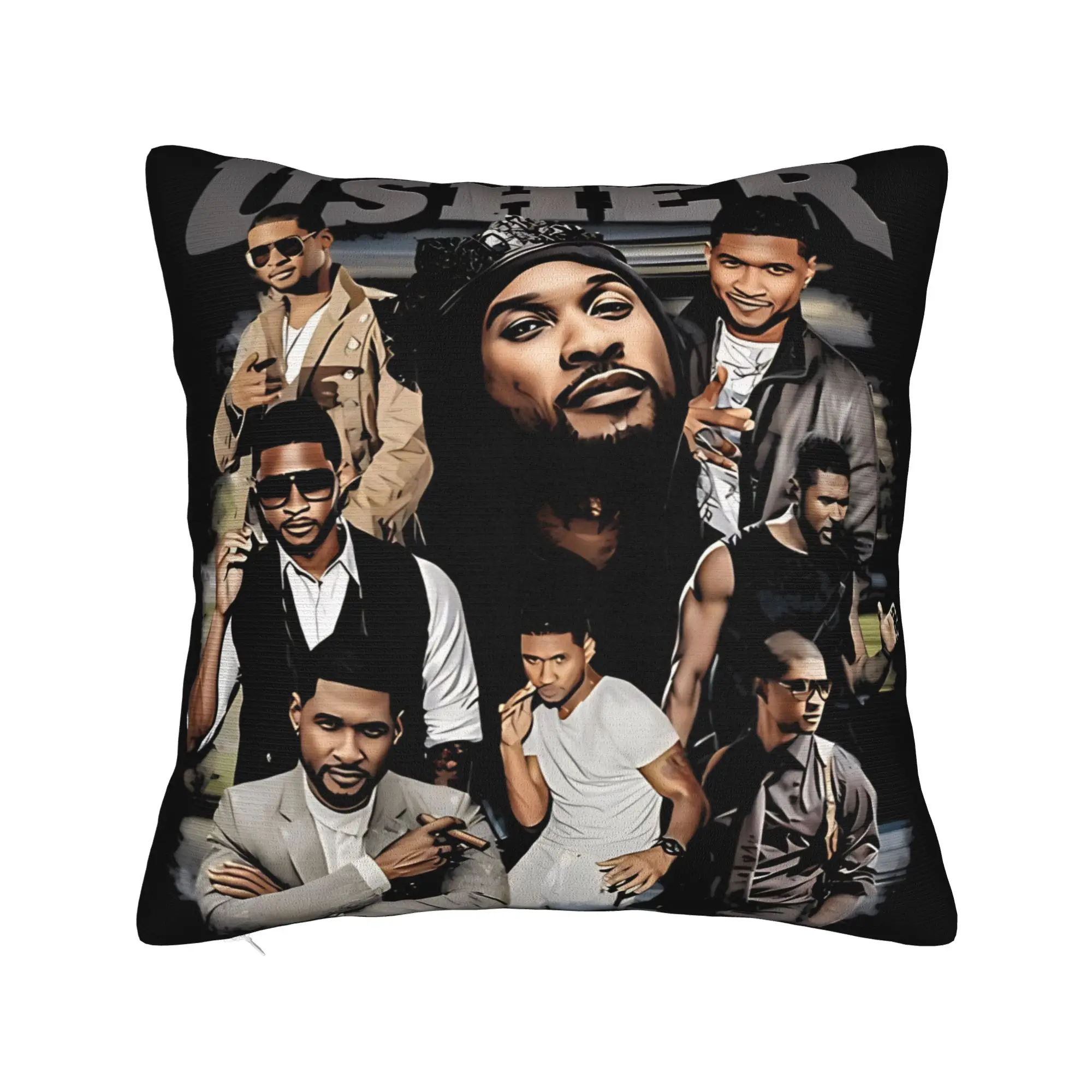 Chris Brown And Usher The Rb Tour Pillow Cover Raymond And Brown Soft Cushion Cover Kawaii Pillow Case For Living Room Bed Chair