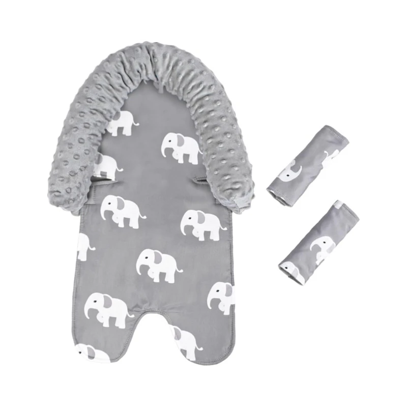 

QX2D Comfortable Baby Strollers Insert Cushion Provide Support for Long Walks