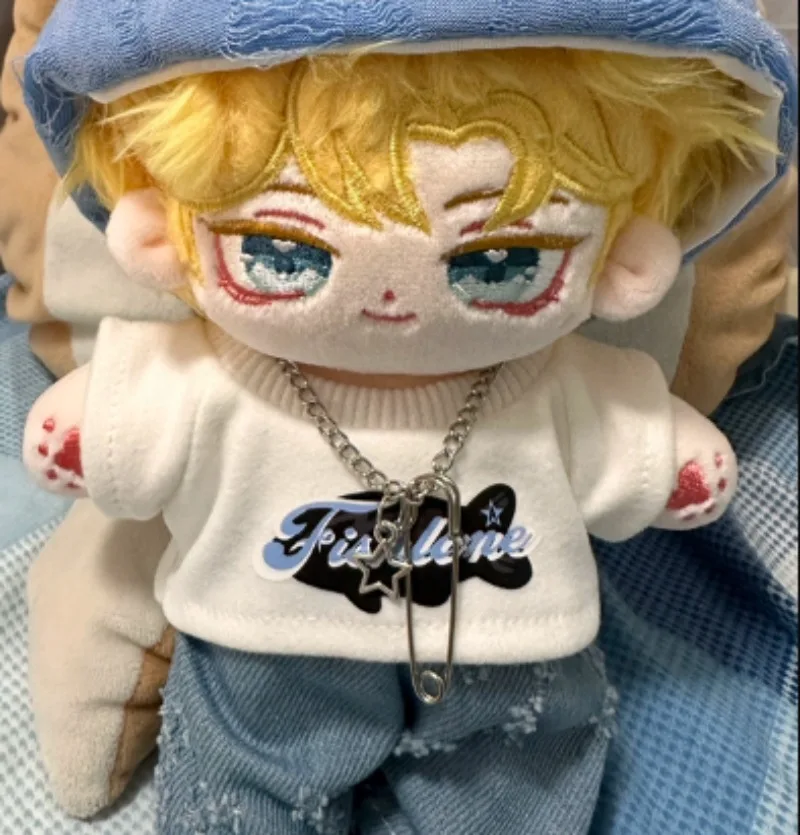 

20cm Anime for All Time Rorschach Cosplay Plush Doll Ears Body Dress Up Plushie Puppet Figure Toys Christmas Present Cotton Doll