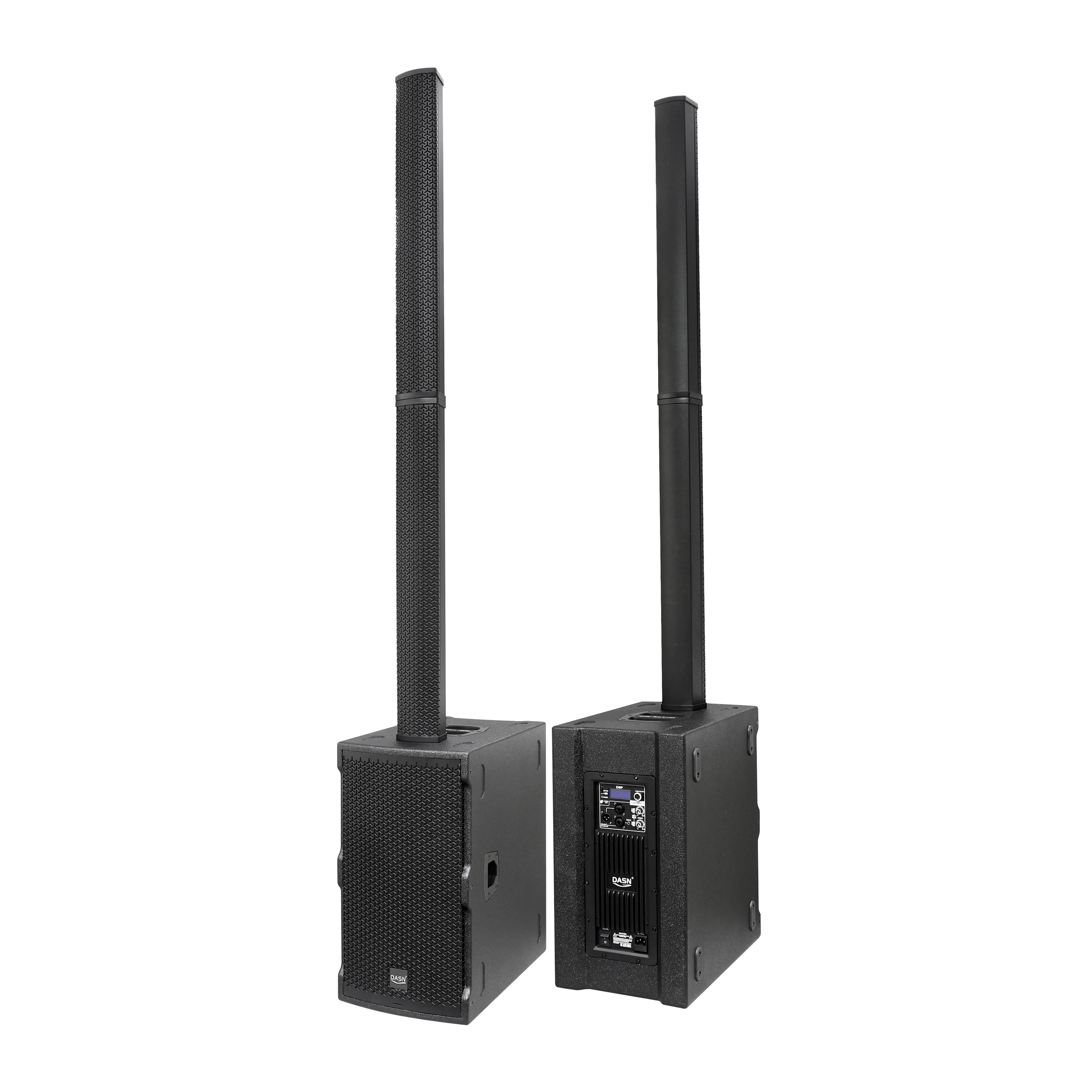 MAX2 4000W 2x8 Inch Subwoofer Audio Dj Party Home Stage Indoor Outdoor Wedding Active Professional Column Speaker PA System