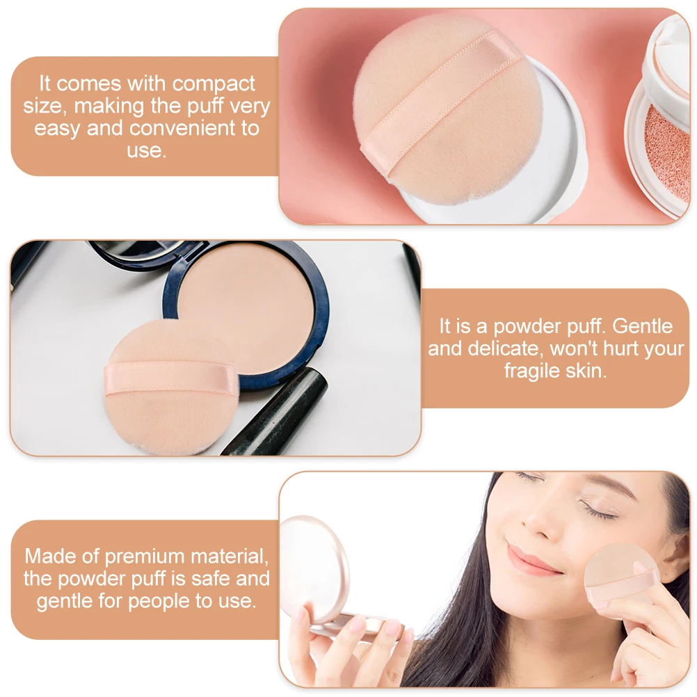 Éponge douce de maquillage de petite taille, 20 pièces, bouffante pour fond de teint, poudre, outil Compact, tampon de poudre libre pour femmes et filles