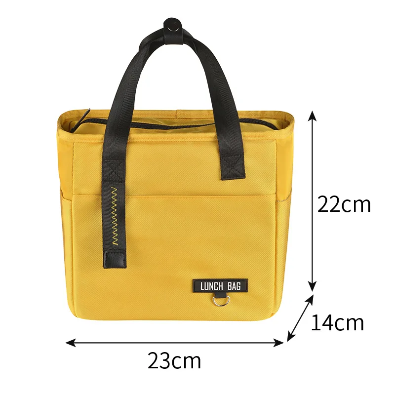 Portable Thermal Insulation Lunch Bag for Women Large Capacity Picnic Food Storage Container Bento Box Cooler Pouch Tote Bags