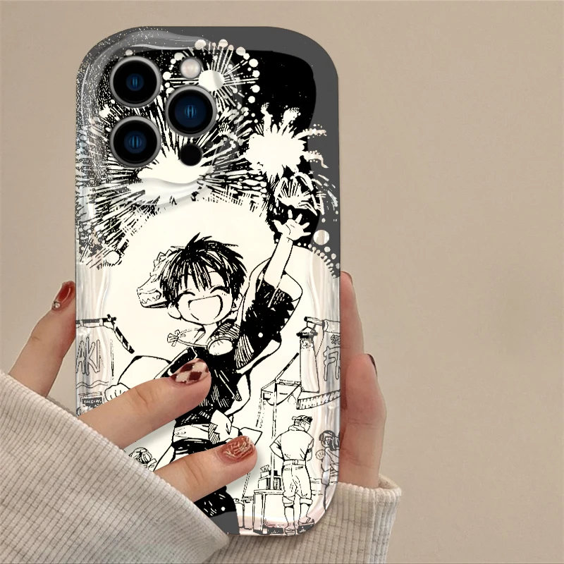 Anime Toilet-Bound Hanako Cover For Apple iPhone 15 14 13 12 11 Pro X XR XS Max Plus 8 7 Plus SE Wave Oil Phone Case