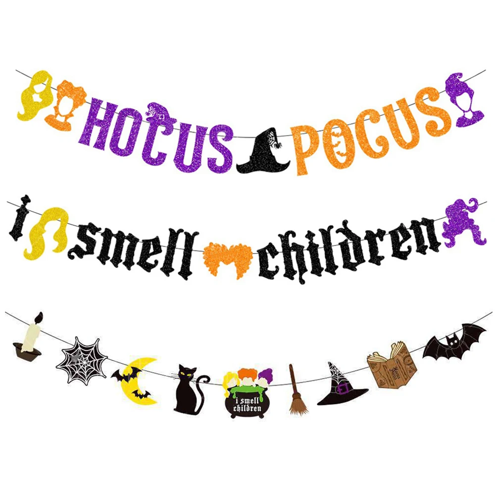 Halloween Banner Girlande Kürbis Geist Fledermaus Wirbel Decke hängen Ornament glücklich Halloween Dekoration Hoilday Party liefert – Detail 6