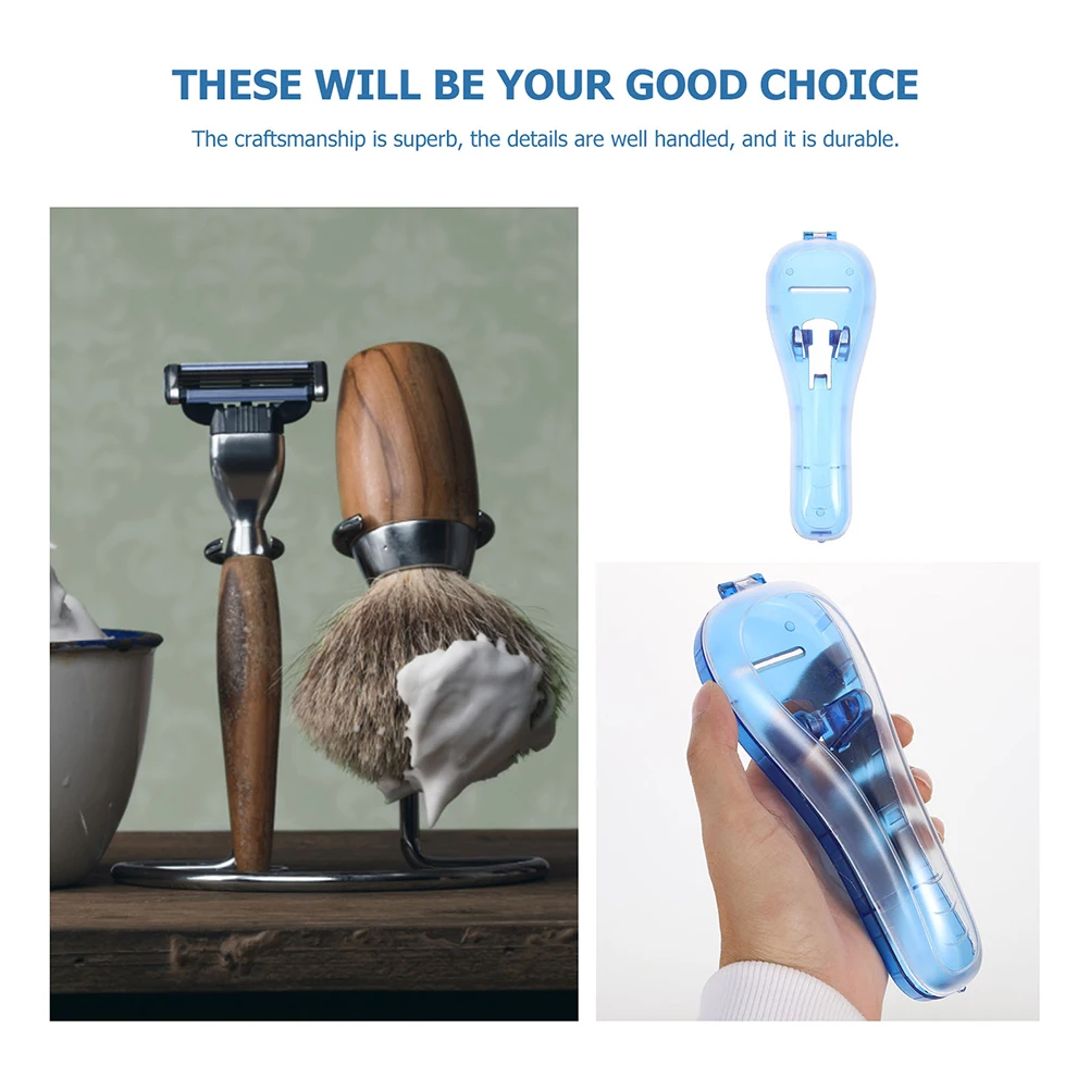 

2 Pcs Razor Protection Box Shaver Travel Cases Safety Women for Beard Plastic Manual