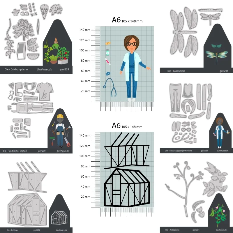 Structure of a House Is Very Complex Metal Cutting Dies Scrapbook Diary Decoration Stencil Embossing Template DIY Greeting Card