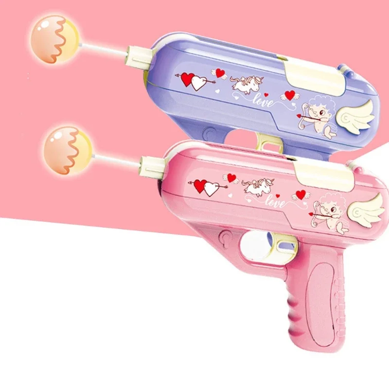 Candy Lollipop Gun Sweet Toys for Girlfriends Novelty Toy Sugar Storage Box for Children Adult I Love You Funny Surprise Gift