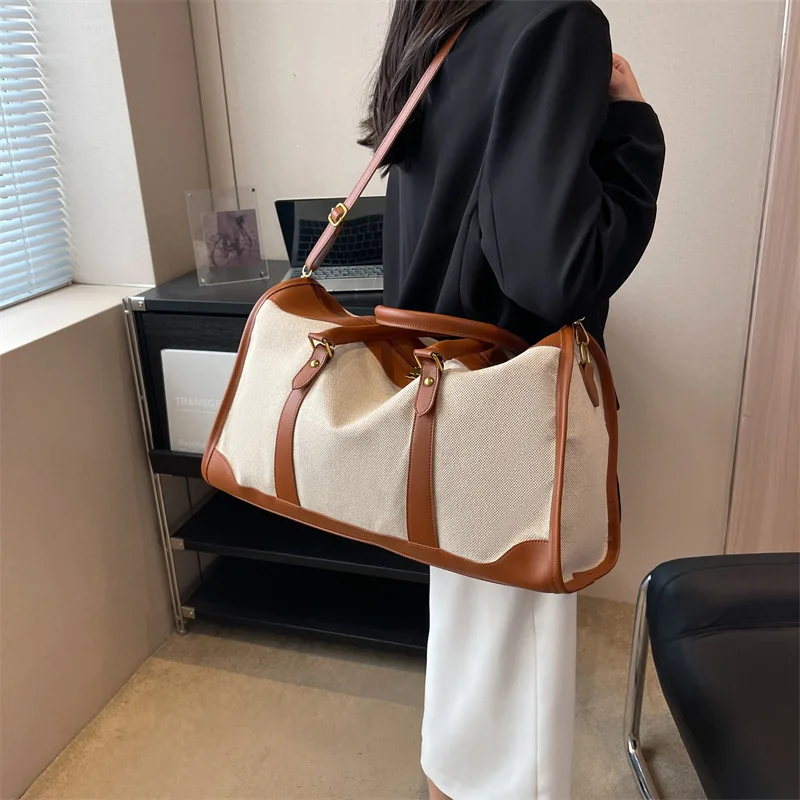 sac-a-main-retro-en-toile-de-grande-capacite-pour-femmes-sac-de-voyage-pour-le-fitness-et-les-courts-sejours-valise-de-sport-a-carreaux-tendance-pour-jeunes-femmes
