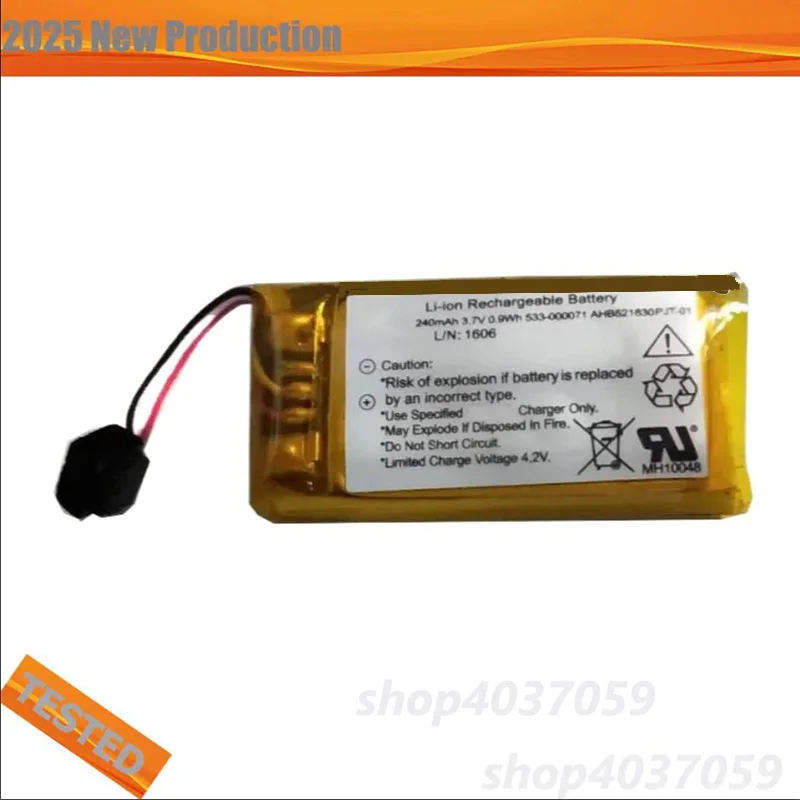 

Аккумулятор 240 мАч 1311, 533-000069, 533-000071, AHB521630PJT-01 для Logitech H600, N-R0044, Ultrathim Touch Mouse T630