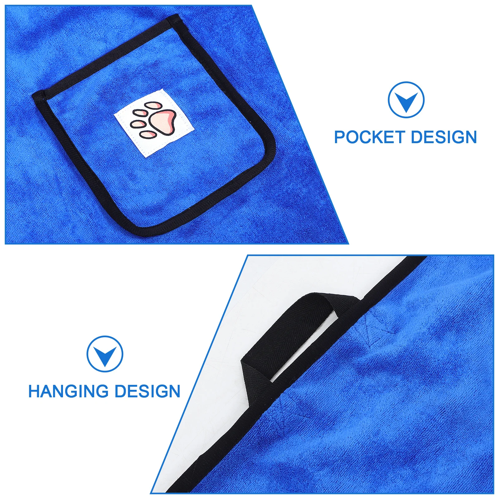 

Large Pet Bath Towel Dry Ultra Absorbent Fiber Drying Towel for Dogs Cats Puppy Comfortable Fast Drying