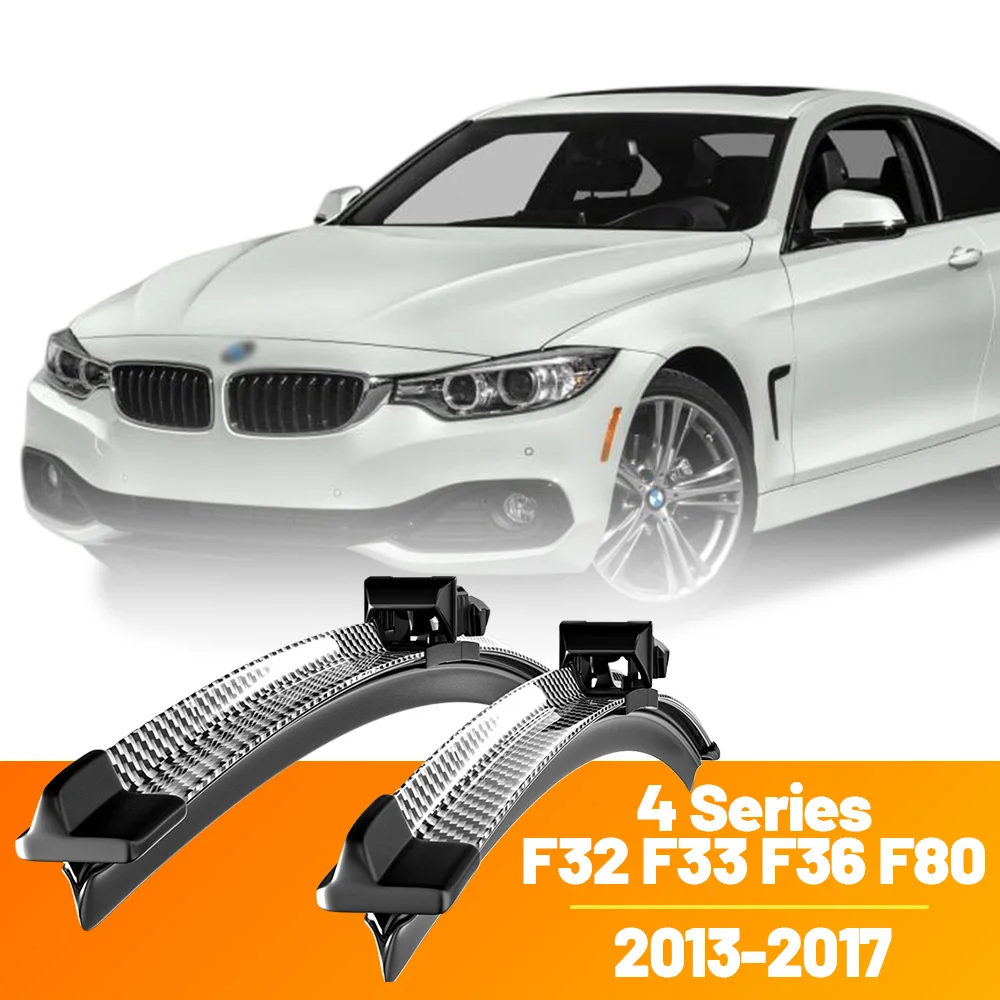 2 stücke Frontscheibe Scheibenwischerblätter Carbon Faser Scheibenwischer Für BMW 4 Serie F32 F33 F36 F80 2013-2017 2014 2015 2016
