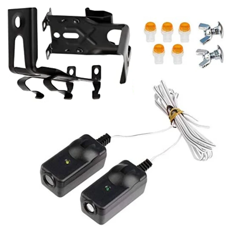 

For Liftmaster 41A5034 Sensor Kits Universal Garage Door Opener Safety Sensor Beam Eyes Parts Replacement with Brackets