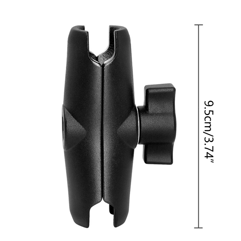 25mm Ballhead Double for Head Clamp Kit Motorcycle Double C for Head Clip Action Camera Bracket L41E