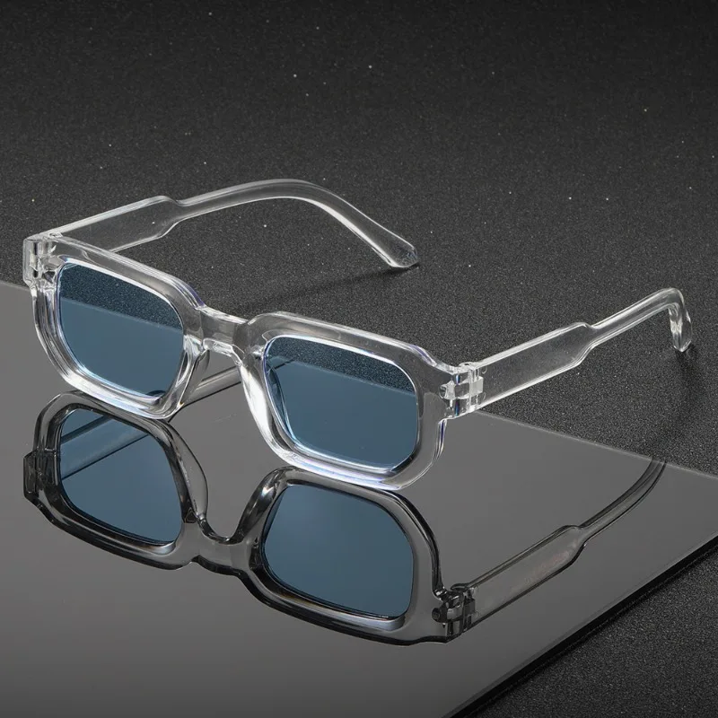 Neue Herren Vintage Rechteckige Sonnenbrille Mode Retro Sonnenbrillen Luxus Markendesign Brillen UV400 Eyewear Damen Schutzbrillen