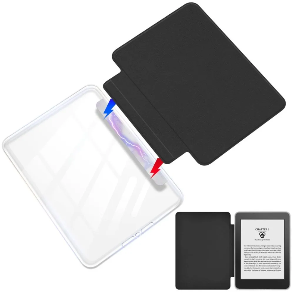 Magnetic Detachable 7 inch e-Reader Case Auto Sleep Wake Acrylic Folio Cover Shockproof 9/10th Generation for Kindle Oasis 3/2