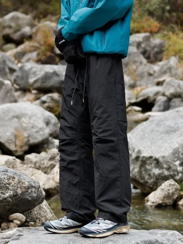 

Зимние утепленные водонепроницаемые пуховые брюки для мужчин, молодежные тактические брюки для активного отдыха, модные прямые брюки, устойчивые к холоду.