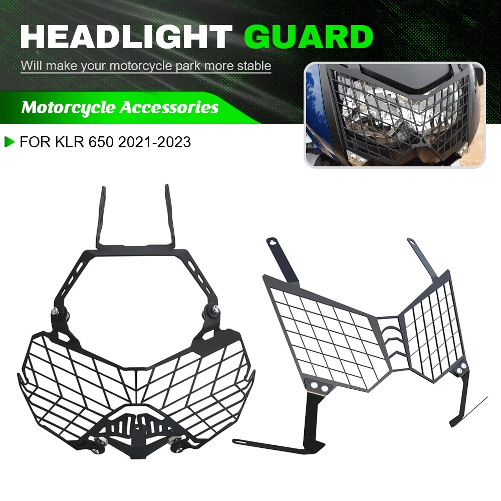 

Motorcycle Headlight Guard Protector Cover Protection Grill HeadLamp Grill Guard For Kawasaki KLR 650 2021-2022-2023 KLR650