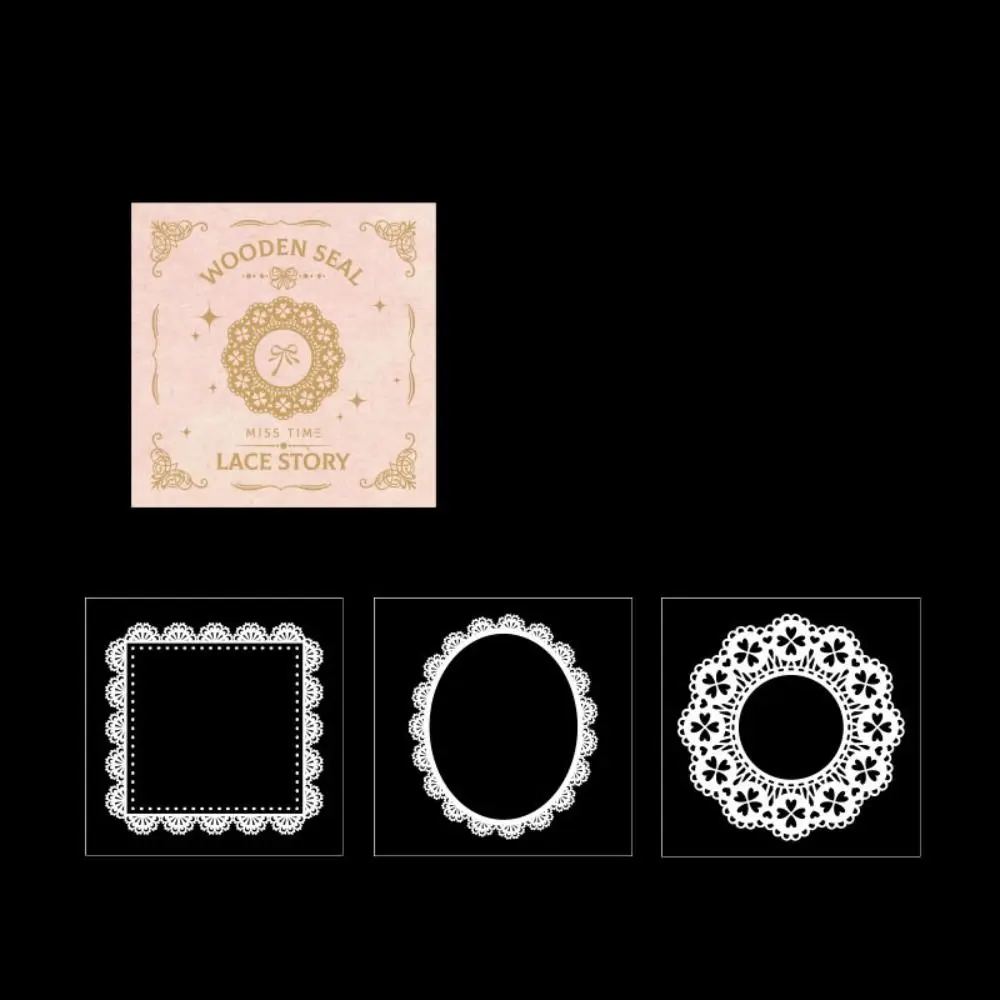 

Vintage Star Moon Pattern Rubber Seal Square DIY Wooden Seal Aesthetic Journal Seal Handmade Seal Wedding Invitation Cards