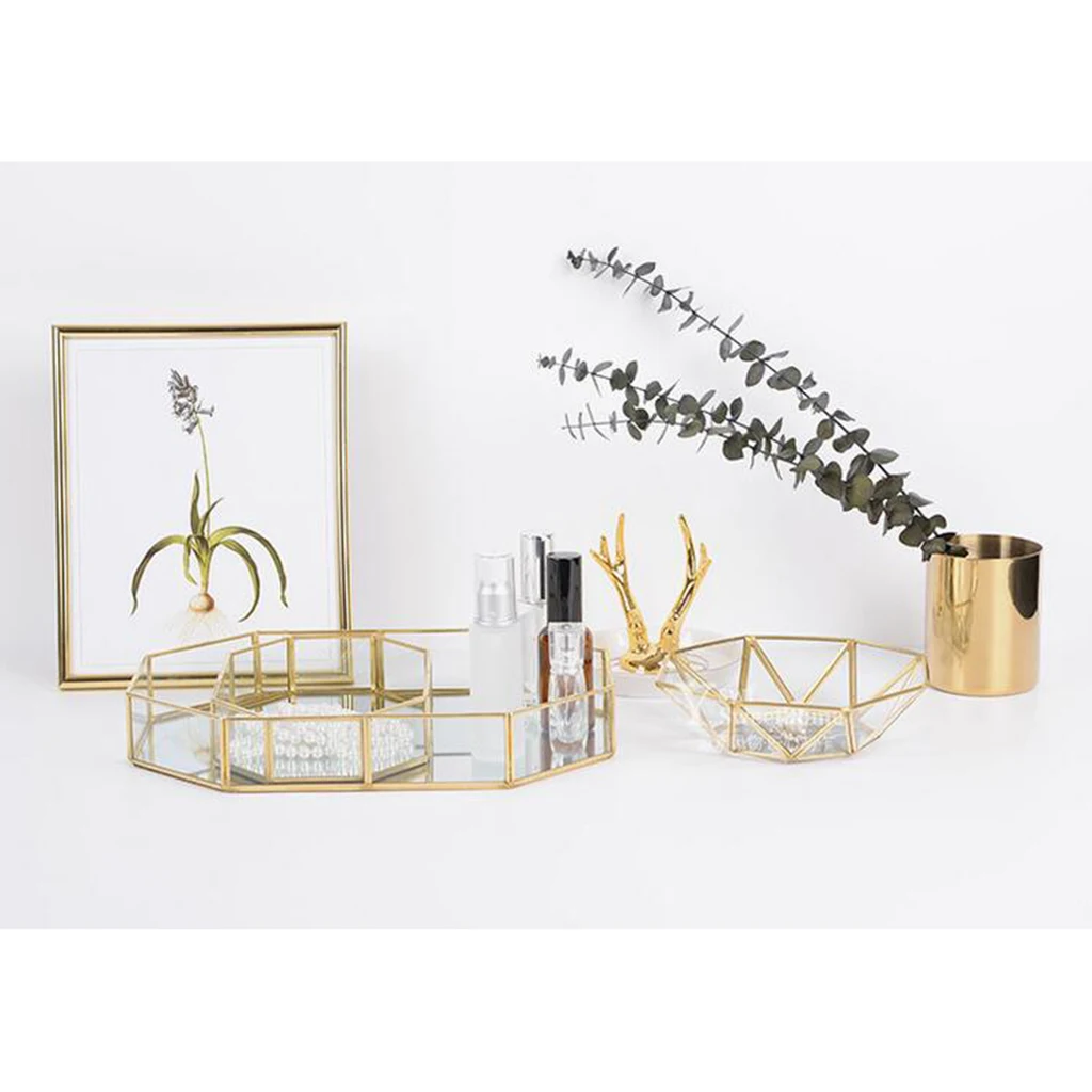 

Геометрический террариум, поднос для ювелирных изделий, органайзер, корзина для хранения, домашний декор стола