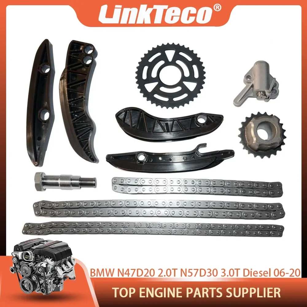 

Timing Chain Kit For BMW E81 E87 F20 116d 118d 123d 318d 320d 325d 520d 635d 730d X3 X5 X6 N47D20 2.0T N57D30 3.0T Diesel 06-20