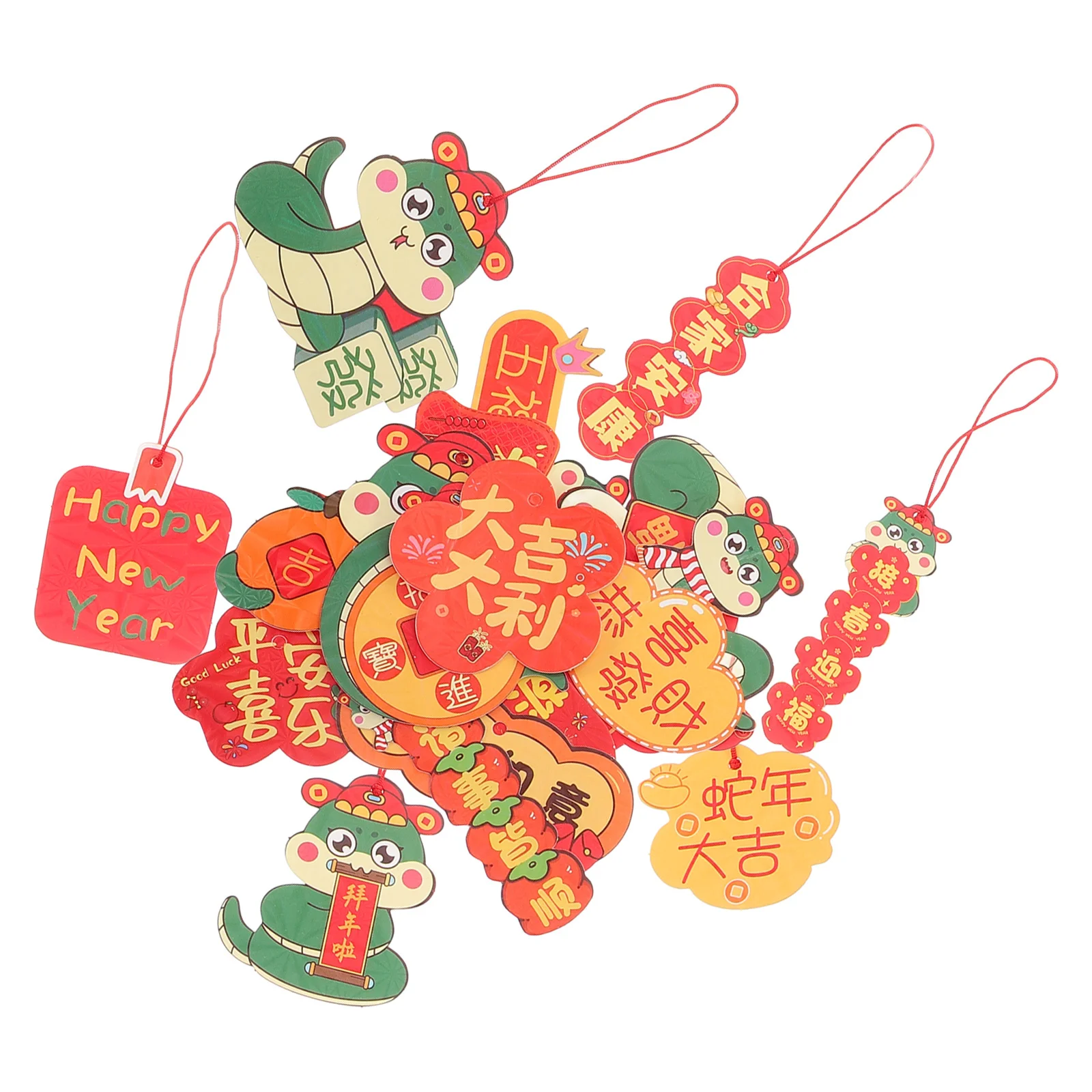 

18 Pieces New Year Tree Ornaments Red Chinese Knot Pendant for Living Room Plants Festive Spring Festival Decorative Hanging