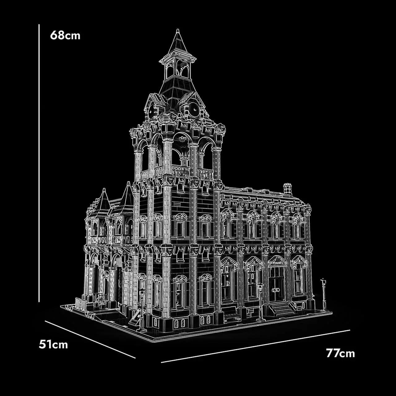 2025 New Product Moc Building Block Model European Railway Station Modular Building Block Gift Children's Toy DIY Assembly Set