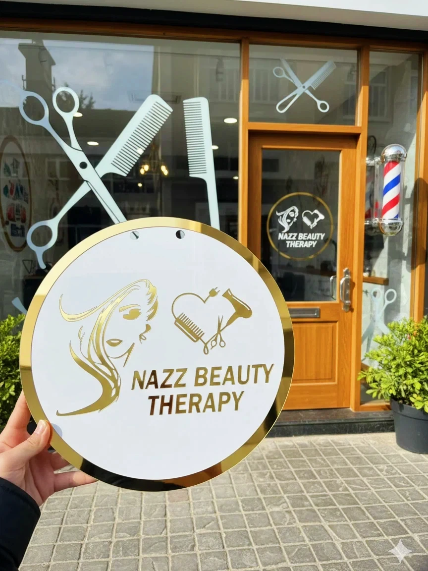 

Custom Hair 3D Salon Sign Woman Face Beauty Wall Decor Hairstyle Shop Personalized Hair Stylist Name Logo Acrylic Business Logo