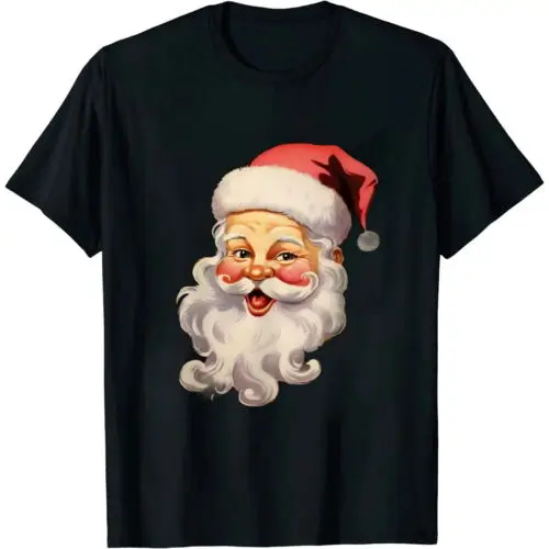 Vintage Pink Santa Claus Pink Christmas Pink Pajamas Xmas T-Shirt