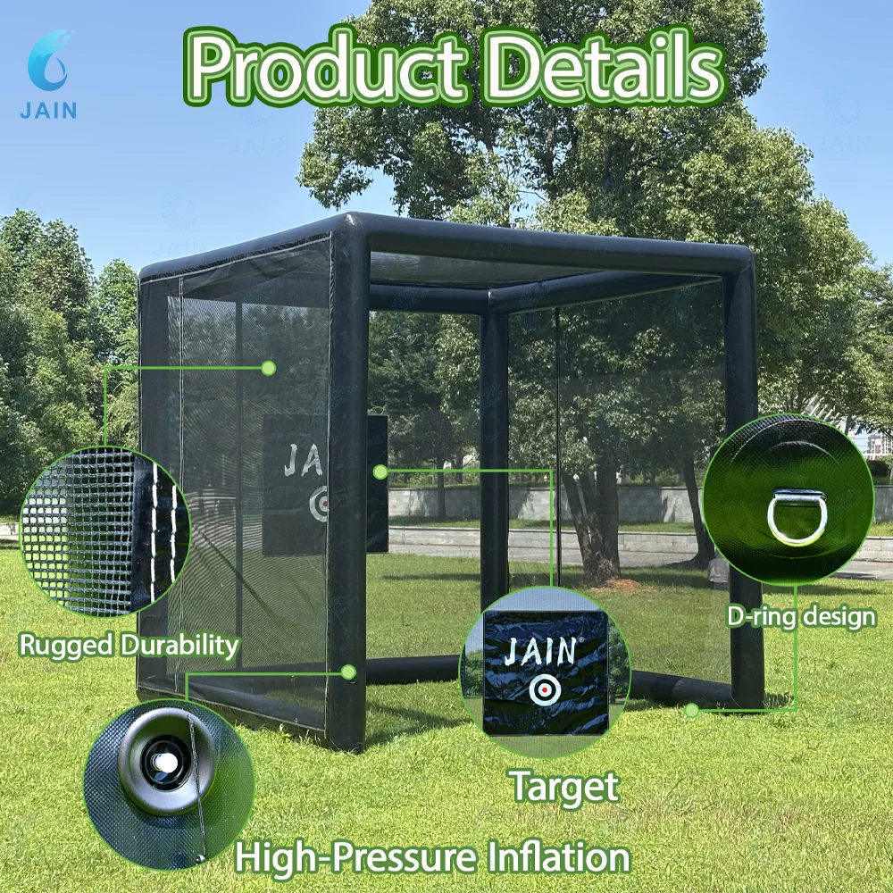 Inflatable Batting Cage 5-12 Years PVC Inflatable Baseball/Softball Tent Kids Football Pitching Practice Tent Spot