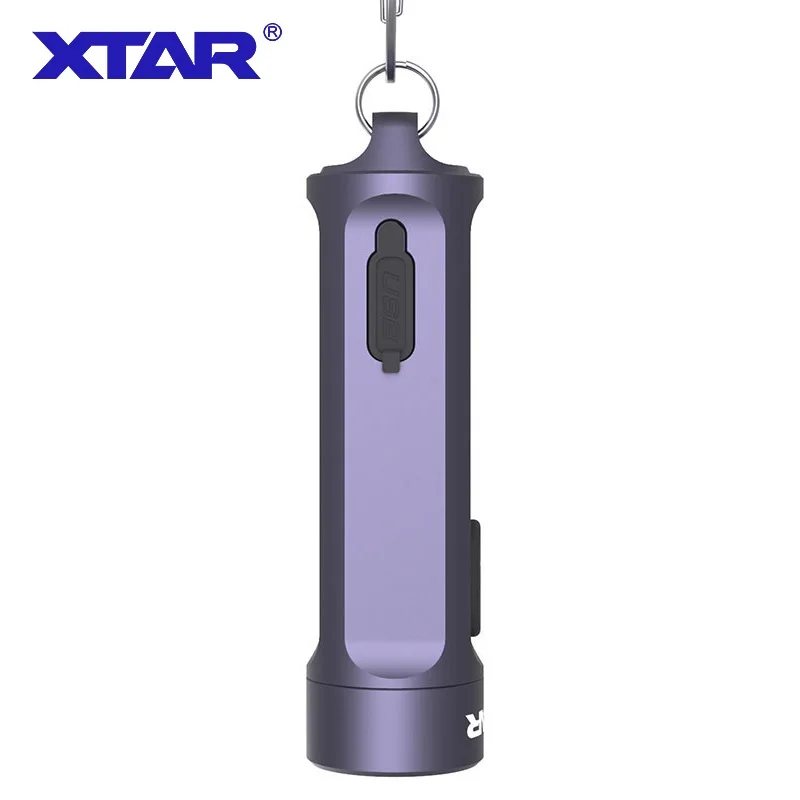 XTAR T1-UV 500 lumens Keychain Light USB Type-C rechargeable mini LED flashlight