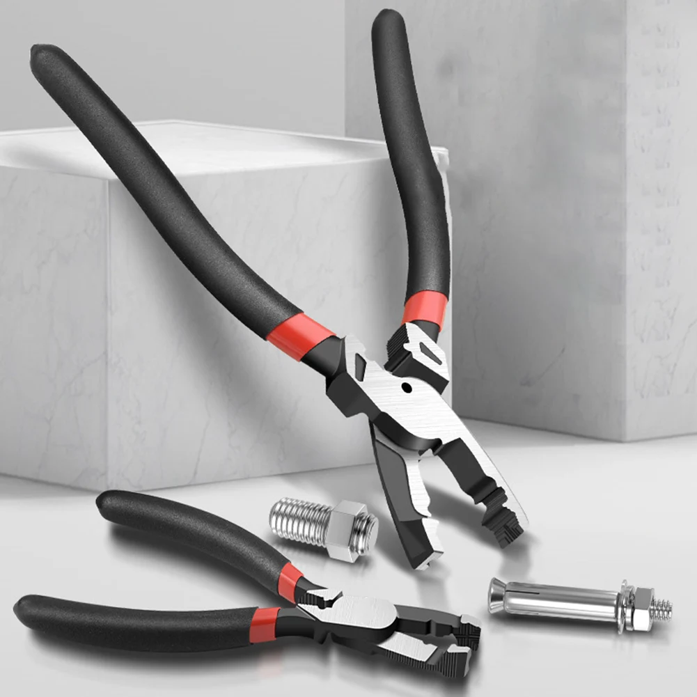 6In 9in Square Nose Pliers, High-Leverage Linemans Pliers With Shear-type Wire Cutters, Multi-purpose Wire Strippers Tool