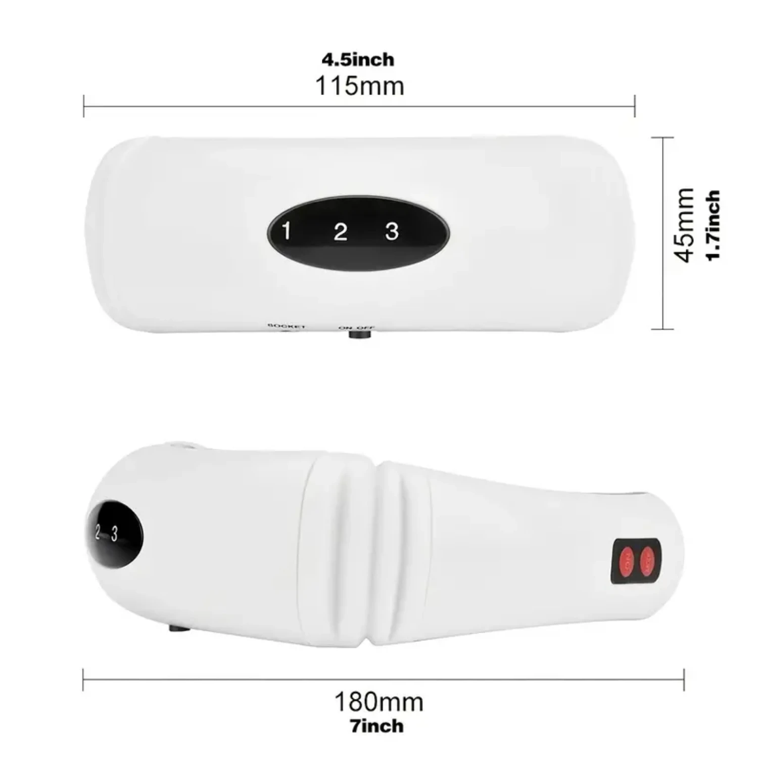 Masajeador de cuello electrobrico para el hogar, vértebra de columna Cervical, hombros, cuello, amasar, Protector de cuello, tratamiento de cuello