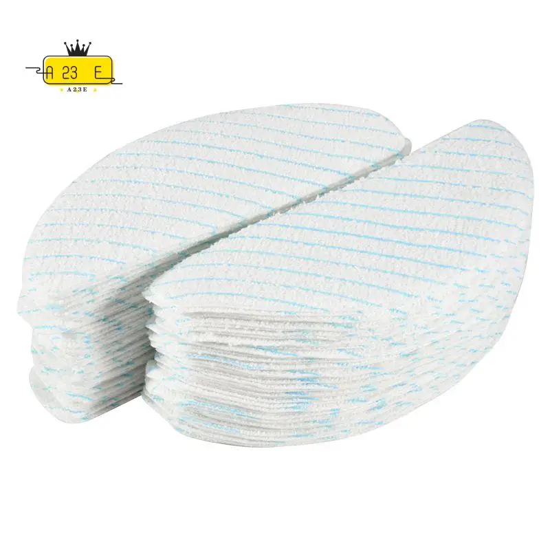 A23E-100 Pcs Disposable Mop Pads Replacement Mop Cloths Pads For Ecovacs T9 T9+ T8 T8+ T8 AIVI N8 N8 Pro N8 Pro+ Robot Vacuum
