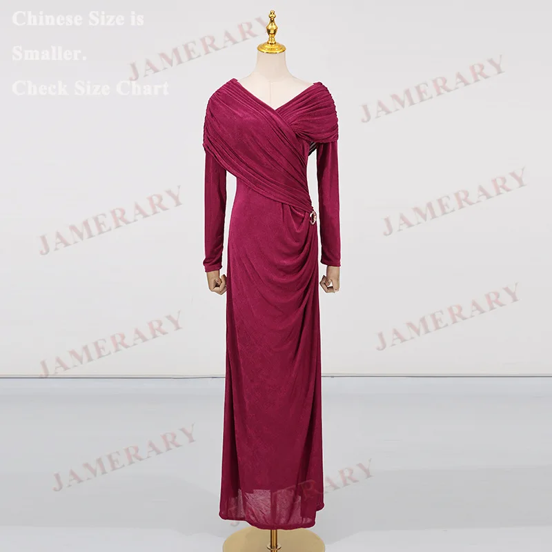 Brand Designer Style Full Sleeve Maxi Dress For Women Autumn Winter V Neck Cut Out Bandage Sheath Prom Evening Dresses