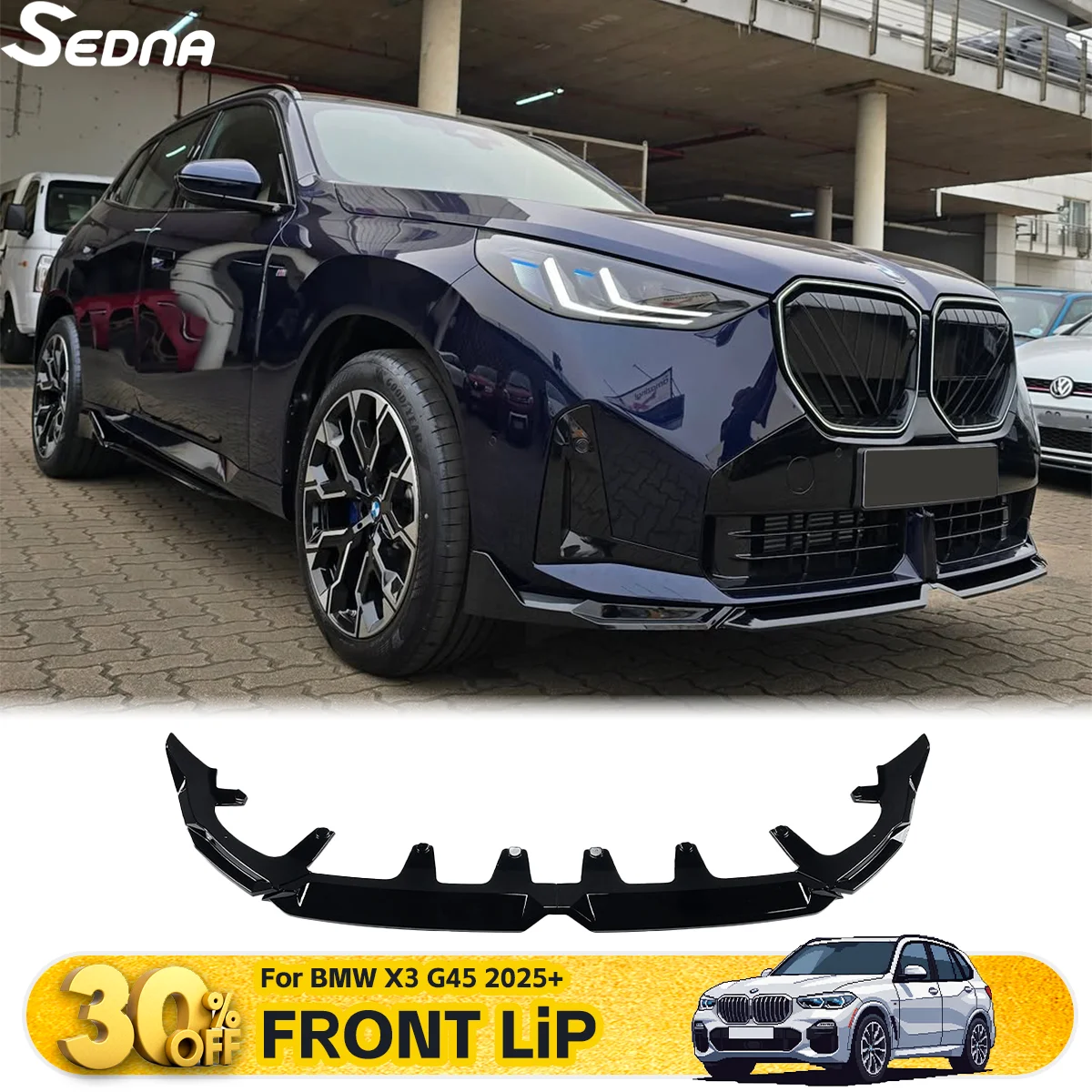

Передний бампер, спойлер для губ, спойлер для BMW X3 G45 2025+, разделитель подбородка, автозапчасти, тюнинговая защита, комплекты кузова, аксессуары