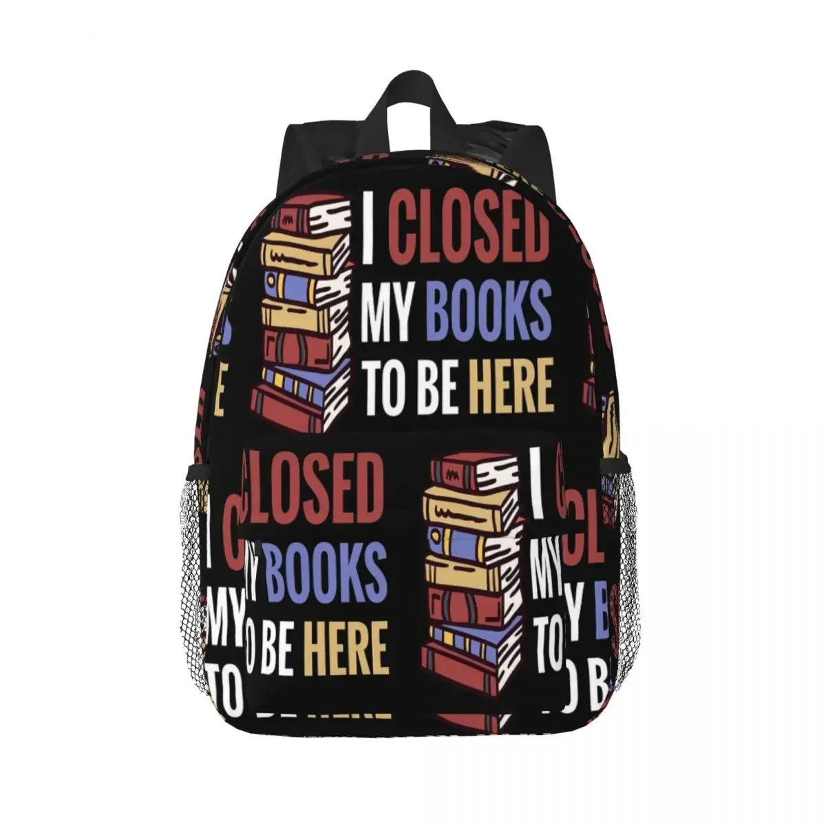 Reader Book Reading Lover Bookworm Funny Book Nerd Backpacks Boys Girls Bookbag Children School Bag Laptop Rucksack Shoulder Bag