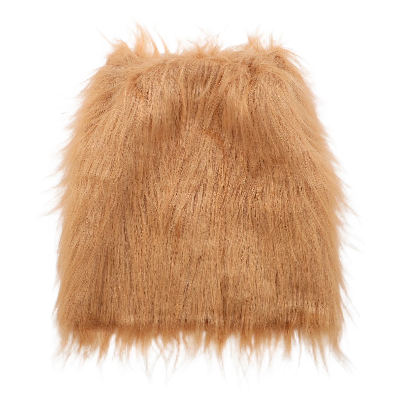 

Lion Mane Neckchief Collar for Pet Dogs Brown Synthetic 80cm Adjustable Elastic Band Dog Costume Outfit Pet