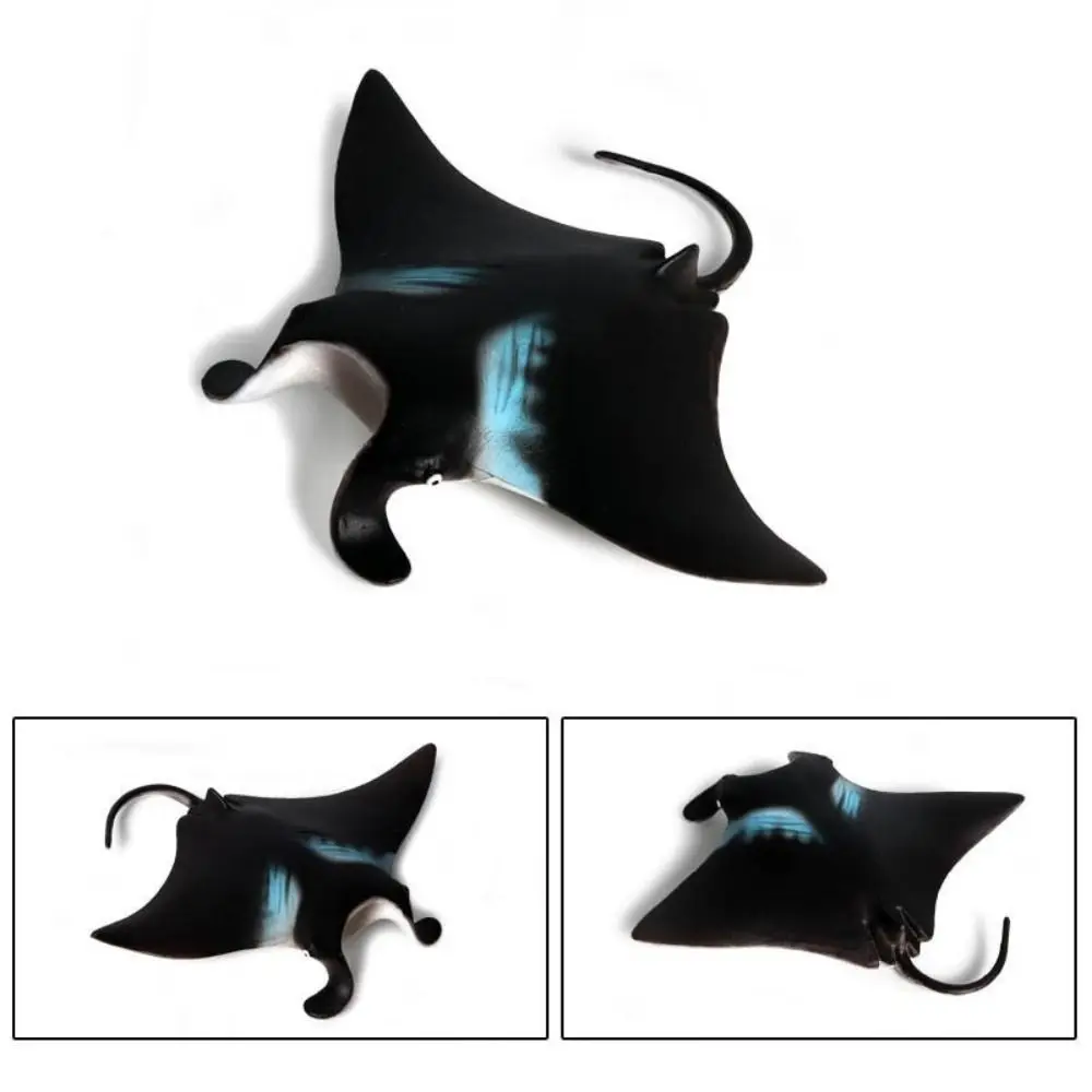 Simulation Manta Ray Model Fish Model Cognition Ocean Animal Figures Educational Miniature Sea Life Action Figurines Ornaments