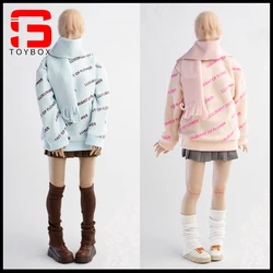 Worldbox CA010 1/6 Winter Girl Clothing Set Sweater Pleated Skirt Model Fit 12'' AT201 AT203 Female Soldier Action Figure Body