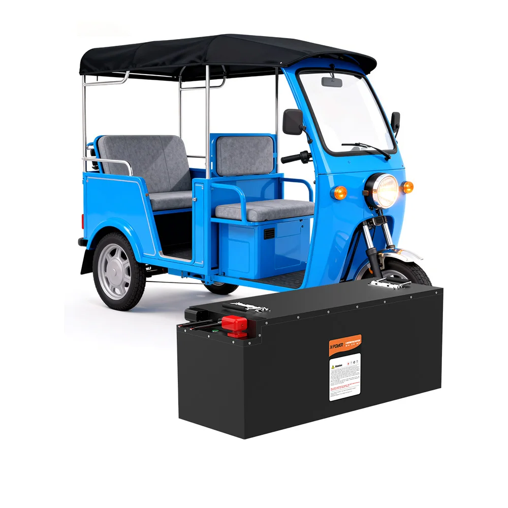 

High Capacity 76.8V 125Ah Tuktuk LiFePO4 Lithium Battery Pack Waterproof BMS Maintenance Free 4000 Cycle Life African Market