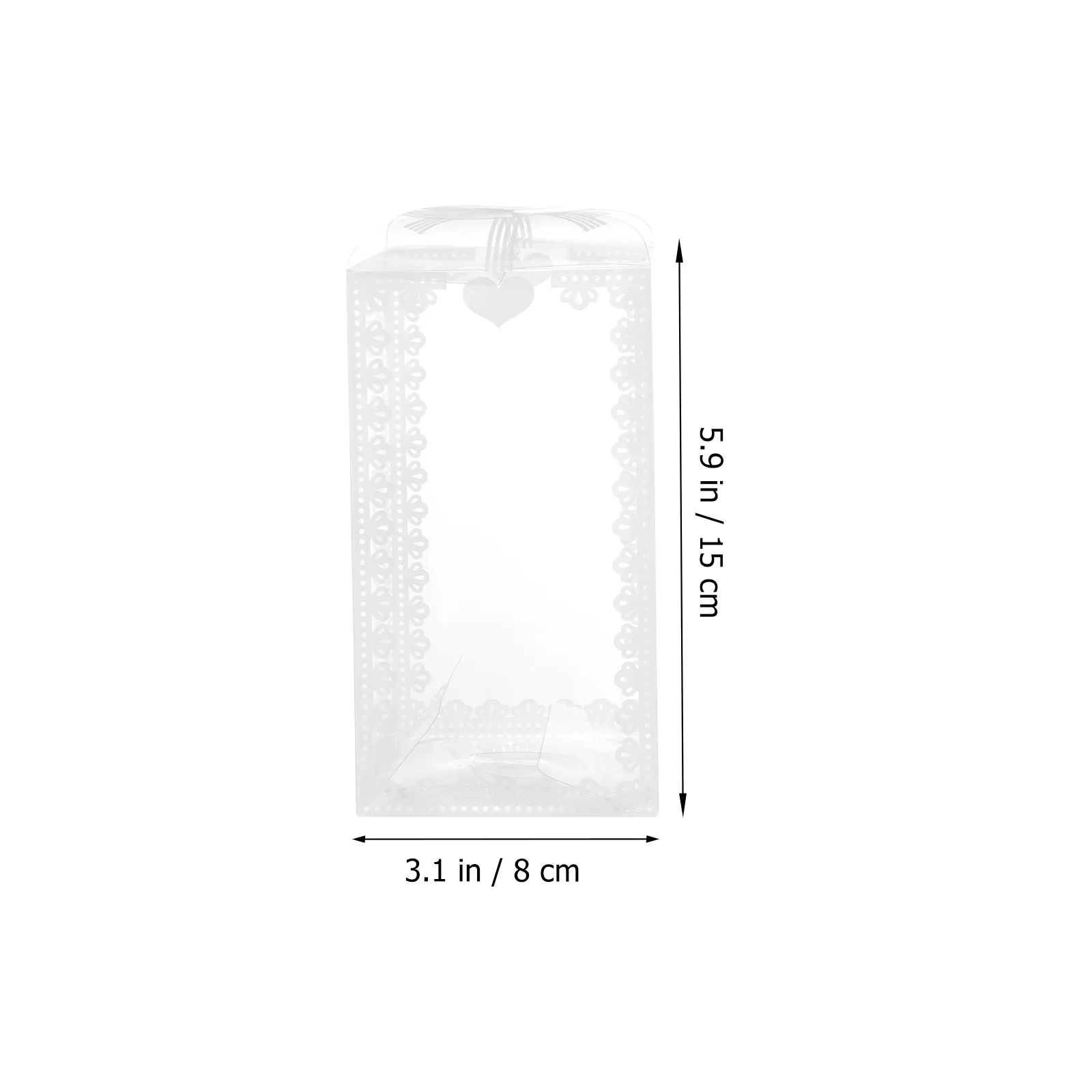 

10Pcs PVC Transparent Boxes Rectangular Candy Packaging Cases Party Favor Holders Wedding Decorations Christmas Shower