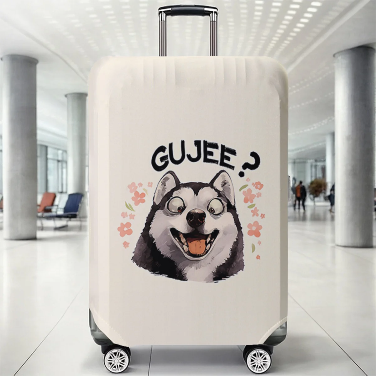 

Защитный чехол для багажа с животным принтом, комплект, подходящий для чехлов для багажа размером 18-32 дюйма, чехол для ручки чемодана, дорожные аксессуары