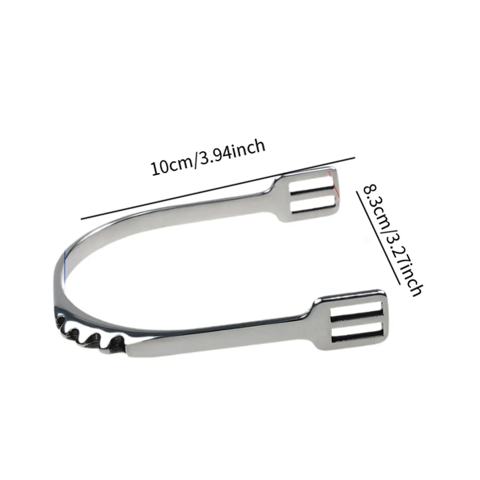 Western Cowboy Horse Spurs Stainless Steel Strong Control Aid Spurs for Farm Ranch Work