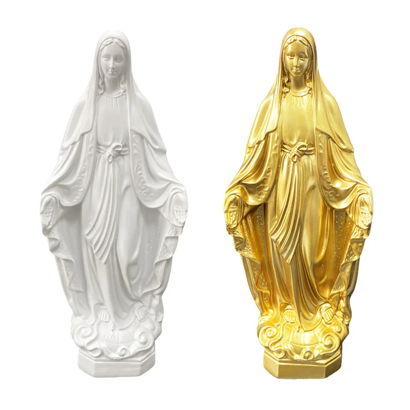 NORTHEUINS Madonna Statue Madonna Statue Interior Decoration Guadalupe Madonna Religious Family Decoration Sculpture Object
