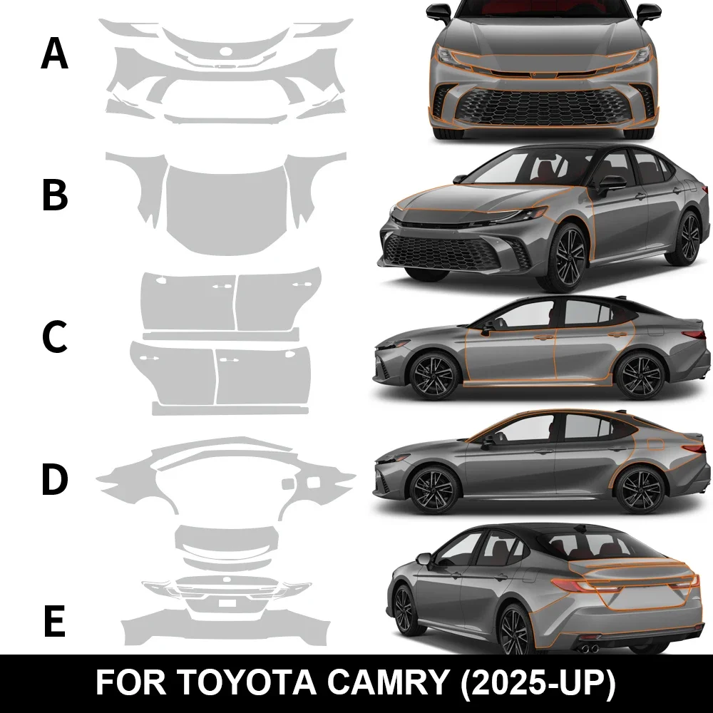 

Защитная пленка для кузова Toyota Camry XSE 2025, самовосстанавливающаяся, антицарапийная, декоративная, для стайлинга