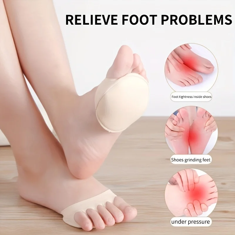 Foot Pad High Heel Forefoot Pad, Soft Invisible Metatarsal Support, Non-Slip And Anti-Foaming Insole Comfortable Insole