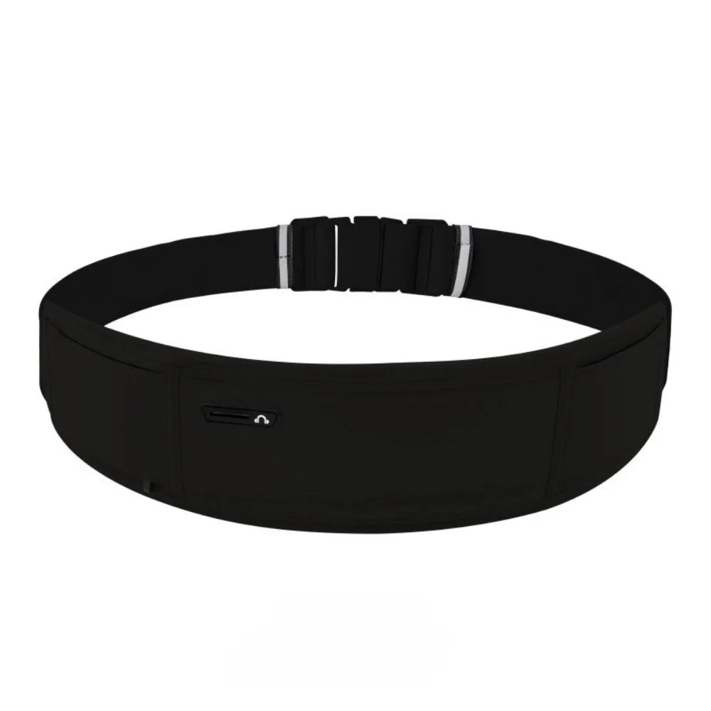 Riñonera deportiva impermeable, cierre Invisible con soporte para teléfono, portabotellas, cinturón para correr, multifunción, ligero