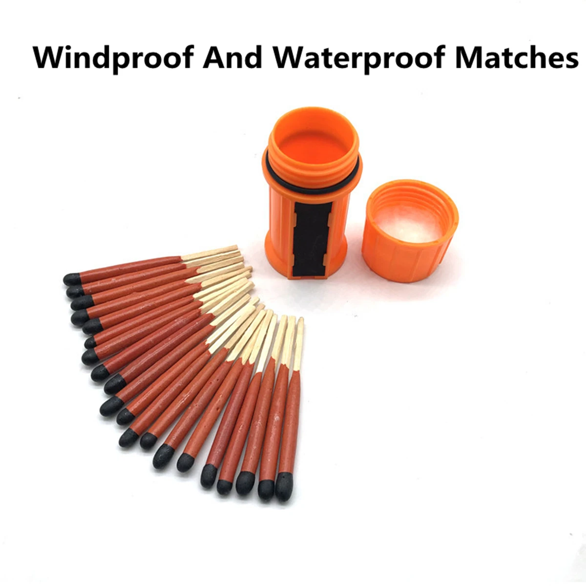 Windproof and Waterproof Match Outdoor Camping Disposable Matching Length 75MM Portable Survival Ignition Tool
