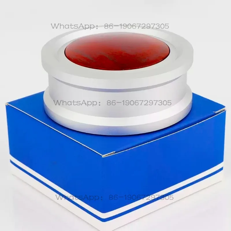 Mahogany Leather Pad Record LP Vinyl Pressing Town, Double Shock Absorption, Non-slip Improvement, Sound Quality Disc Town