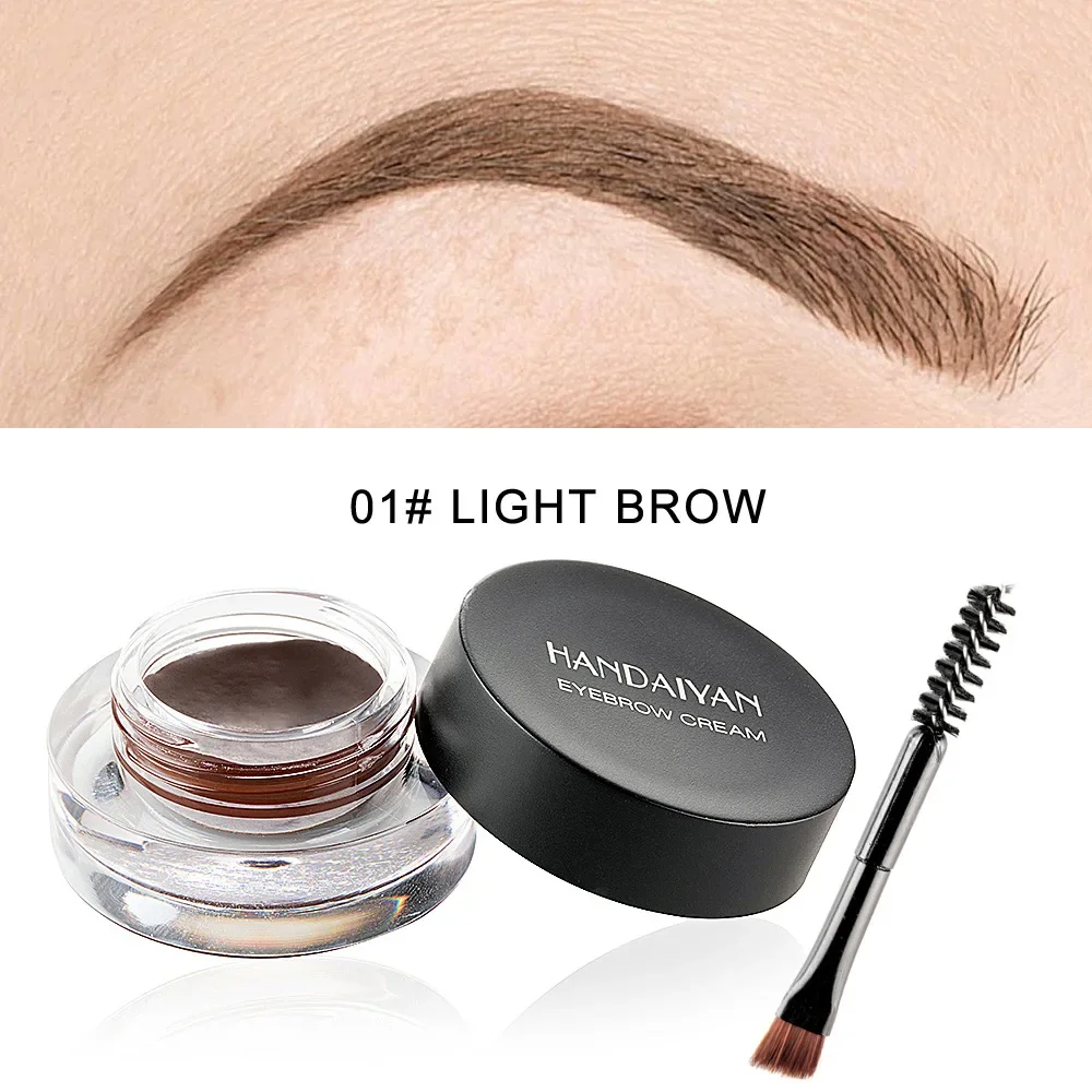 12 สี Eyebrow GEL สีสัน Eyebrow Cream Eyebrow Dye กาวไม่มีการซีดจางกันน้ํา Long Lasting Brow แต่งหน้าเครื่องสําอาง